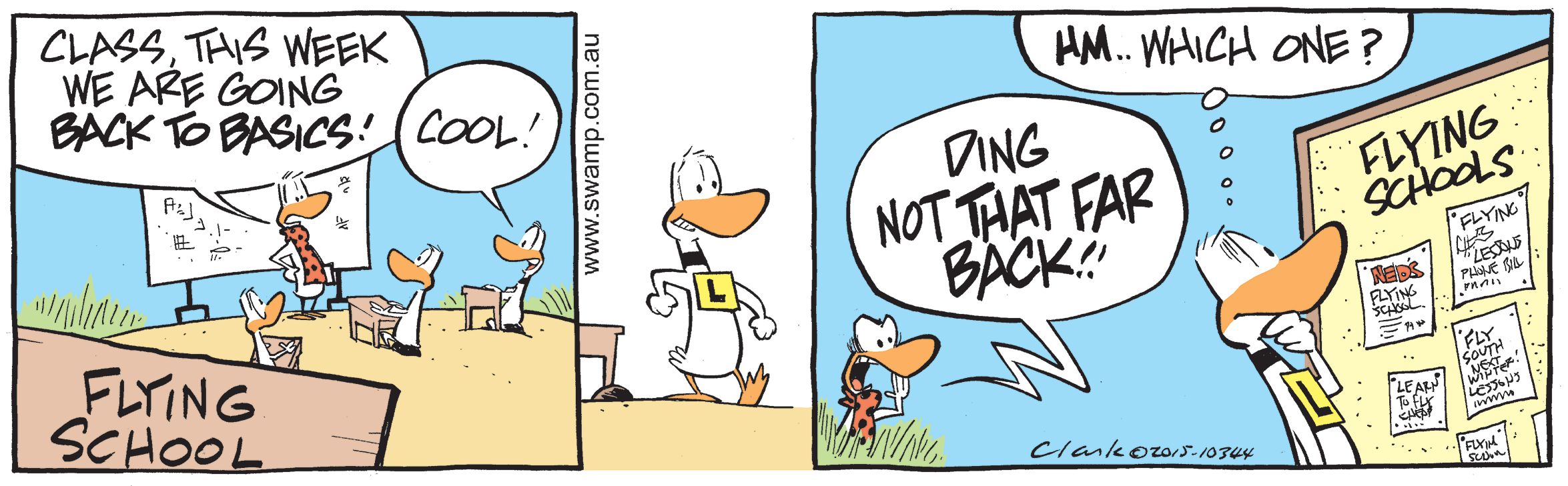 Ding Duck Flying School Comic