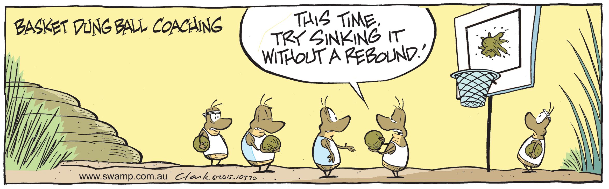Dung Beetles Basketball Comic