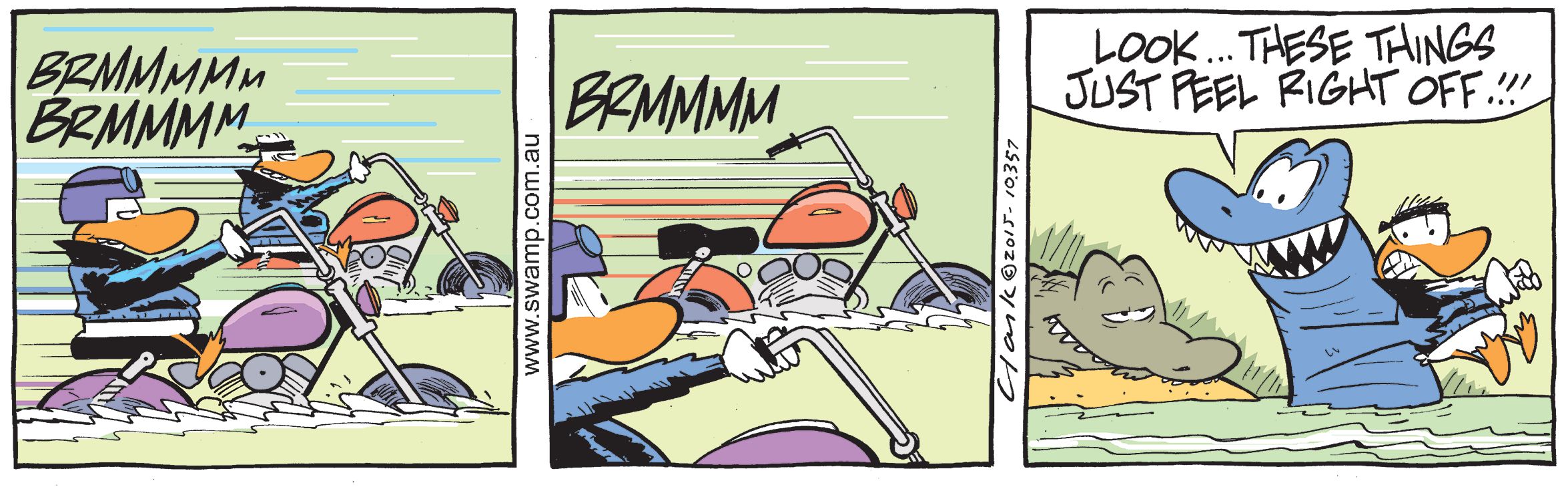 Chompers Croc Nabs Wild Duck Comic