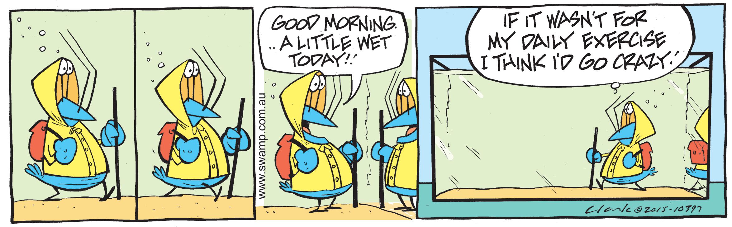 Bob Crayfish Exercise Comic