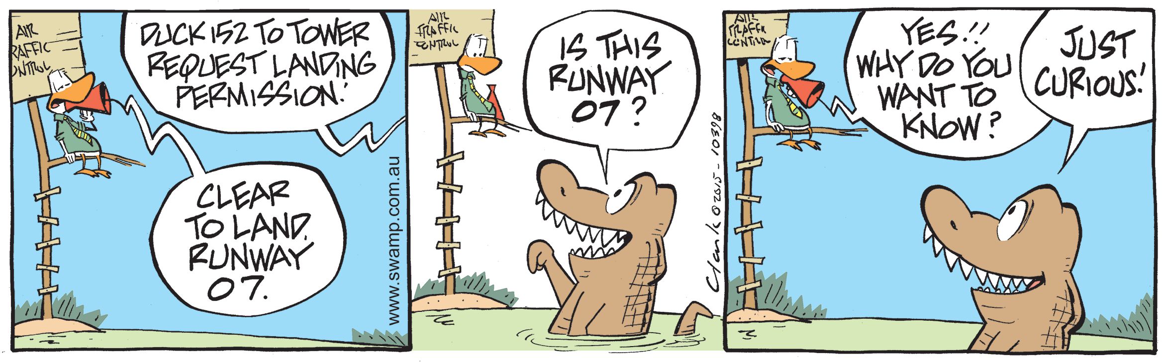 Air Traffic Controller & Chompers Comic