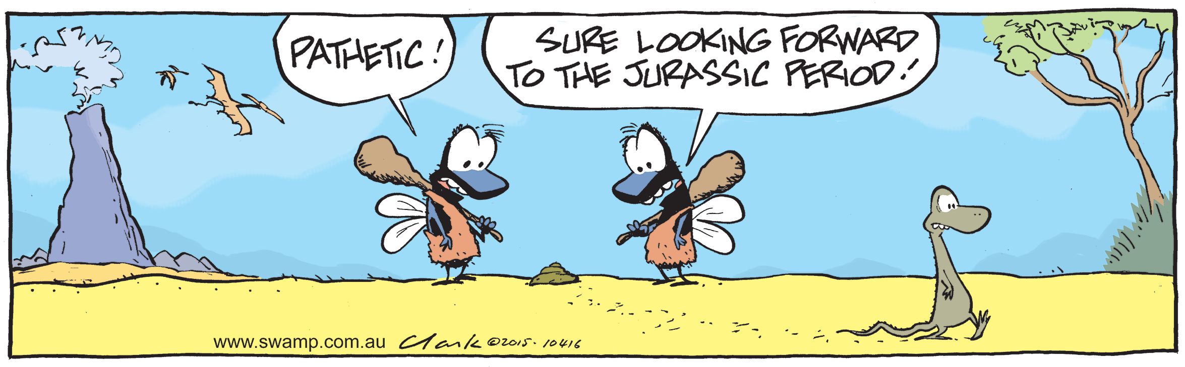 Flies Jurassic Period Comic