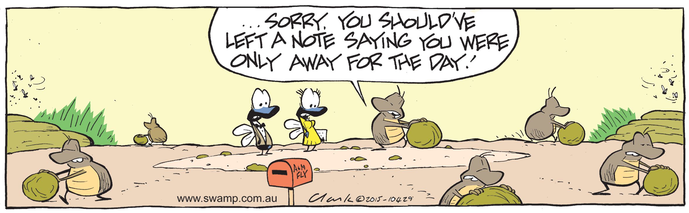 Dung Beetle Invasion Comic