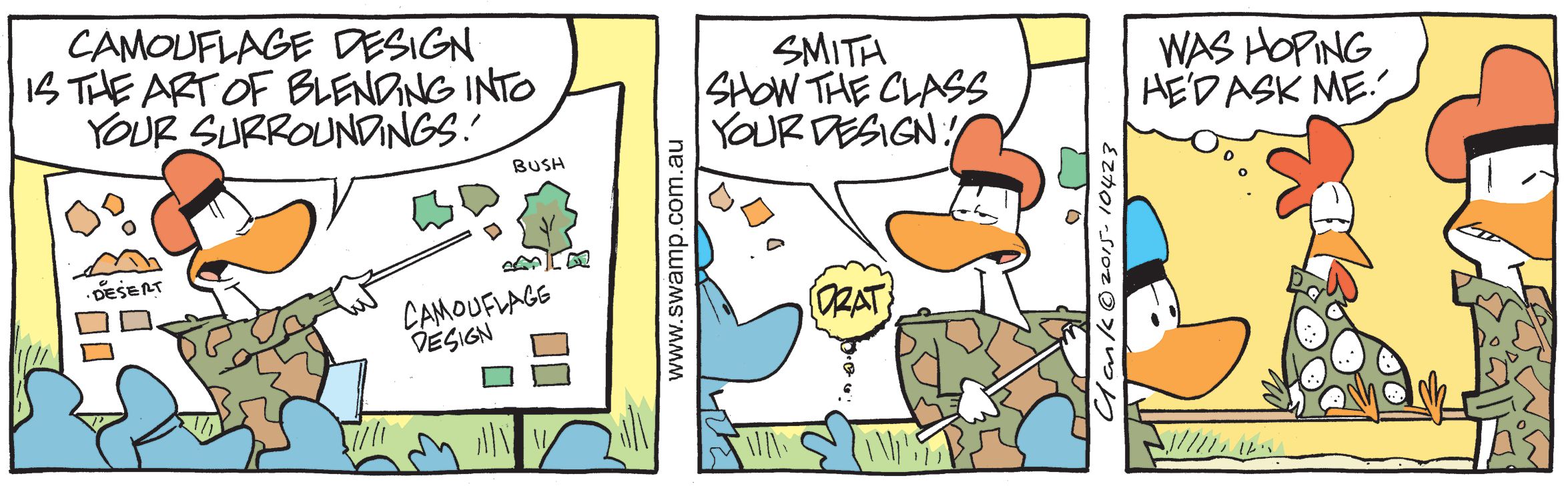 Chicken Camouflage Comic