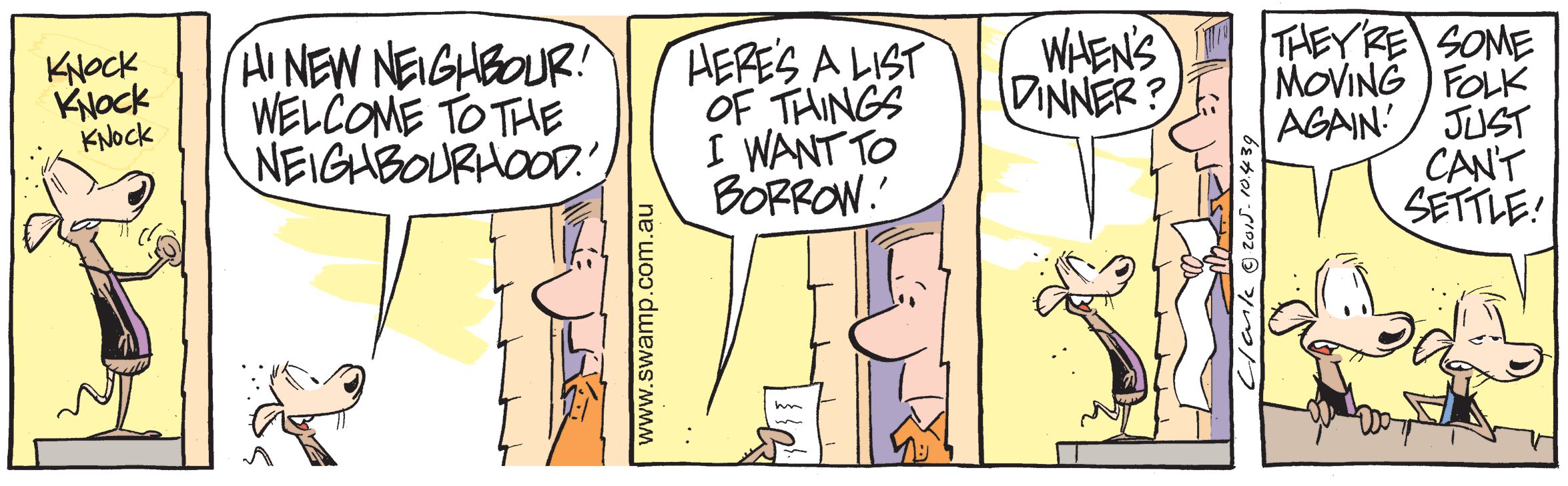 Swamp Rats Dinner Comic