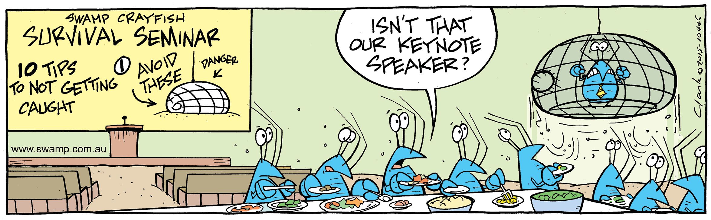 Crayfish Keynote Speaker Comic