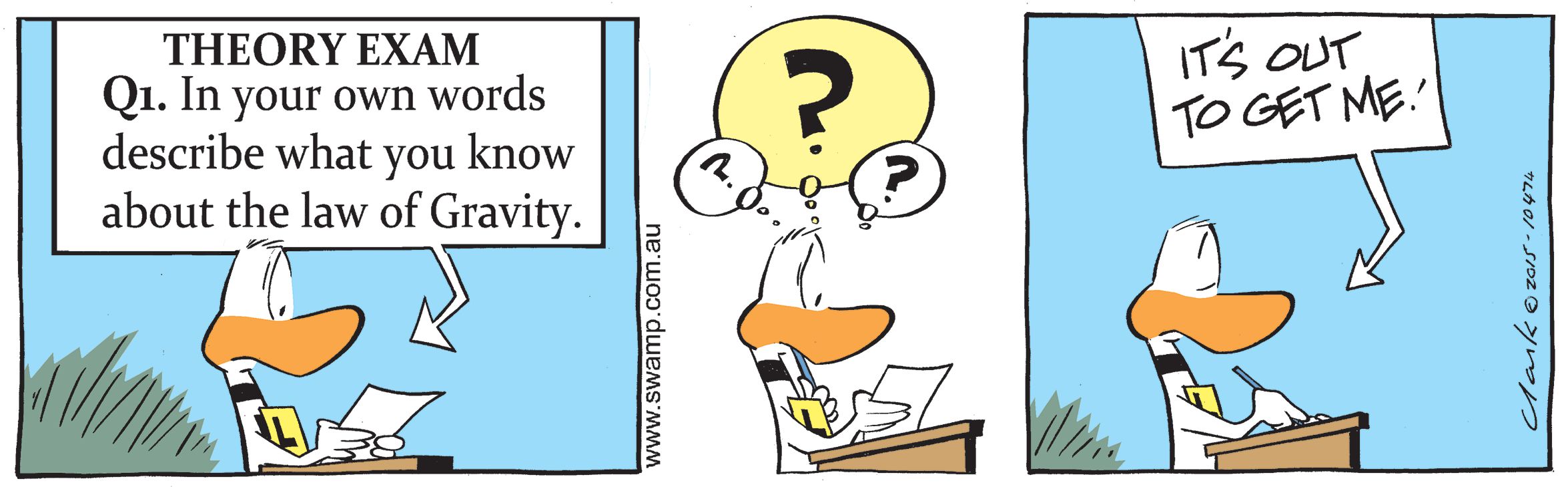 Ding Duck Gravity Comic