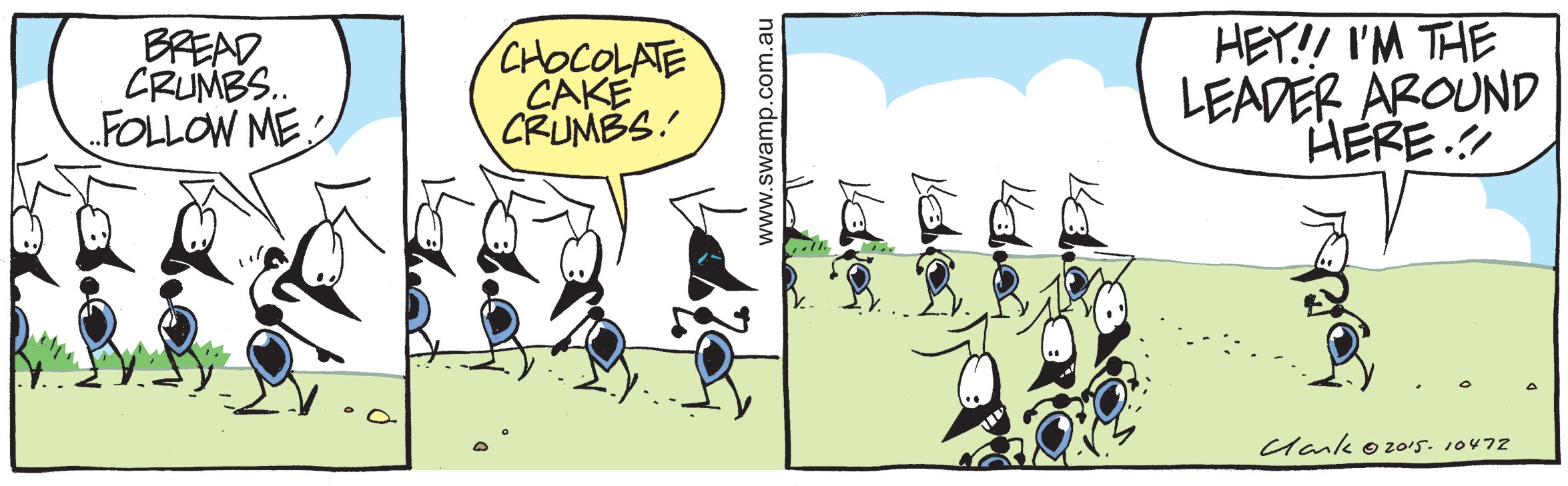 Ants Follow Breadcrumbs Comic