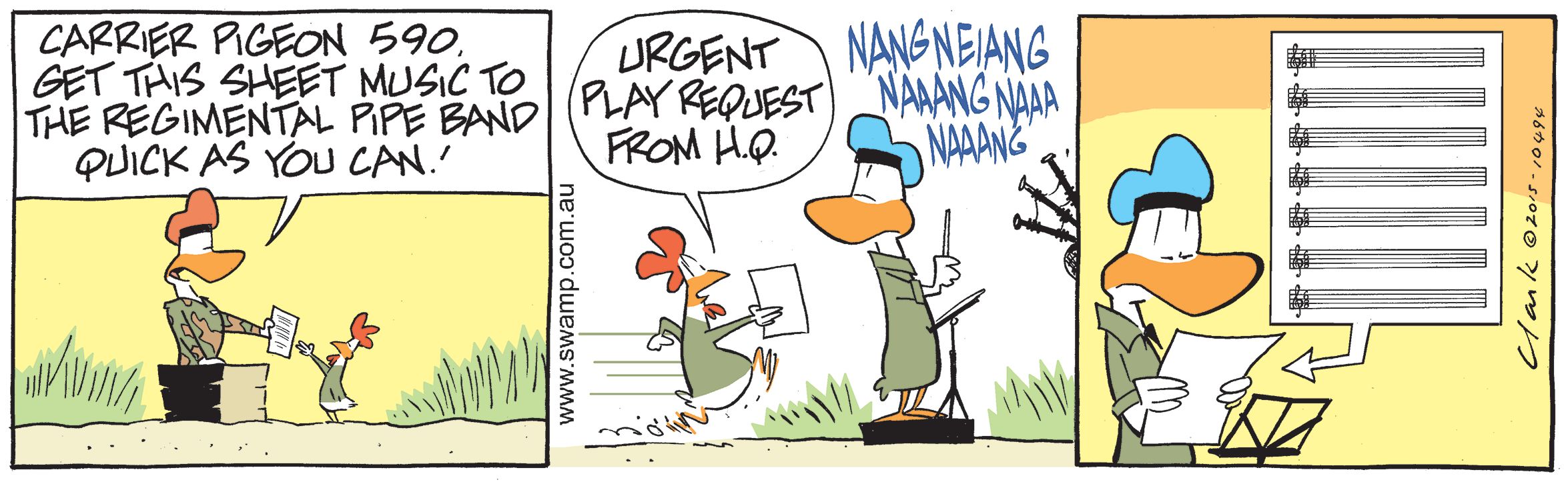 Regimental Pipe Band Comic