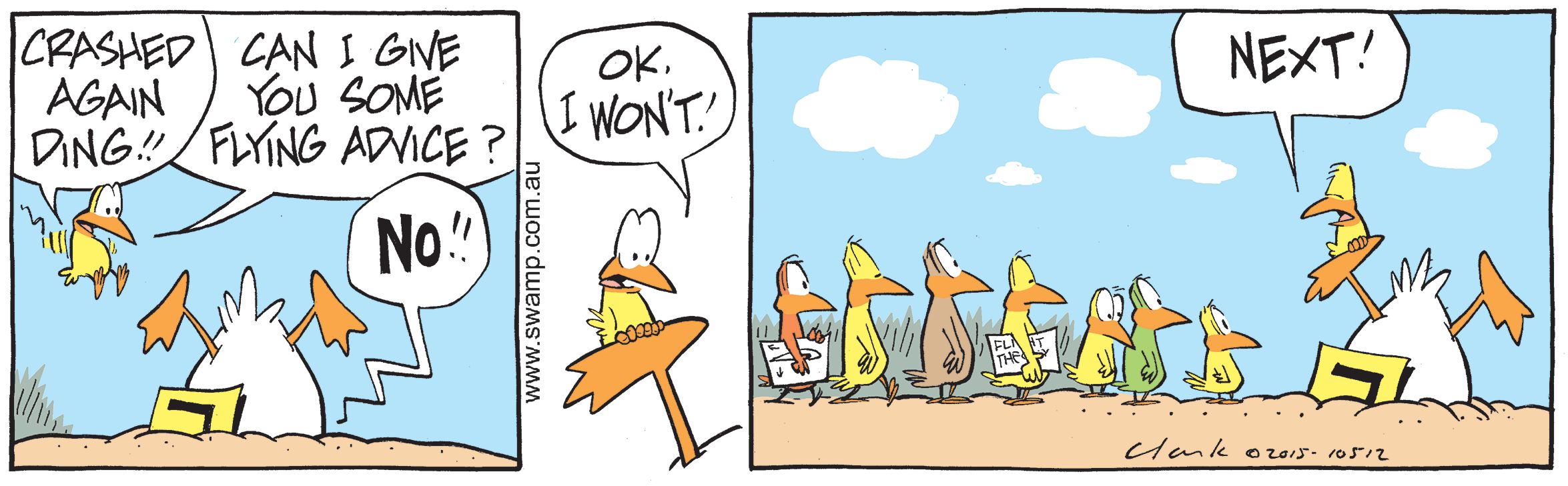 Ding Duck Flying Advice Comic