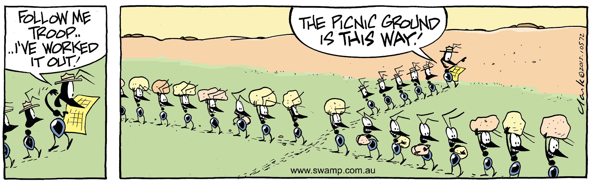 Swamp Ants Lost Comic