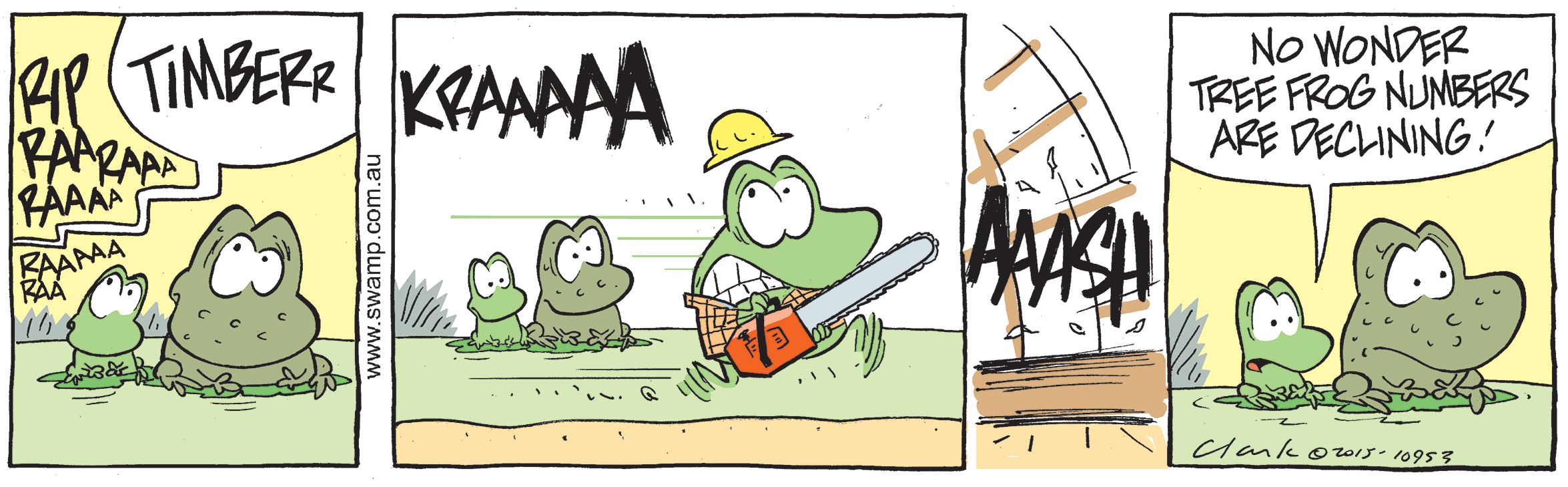 Tree Frog Numbers Comic