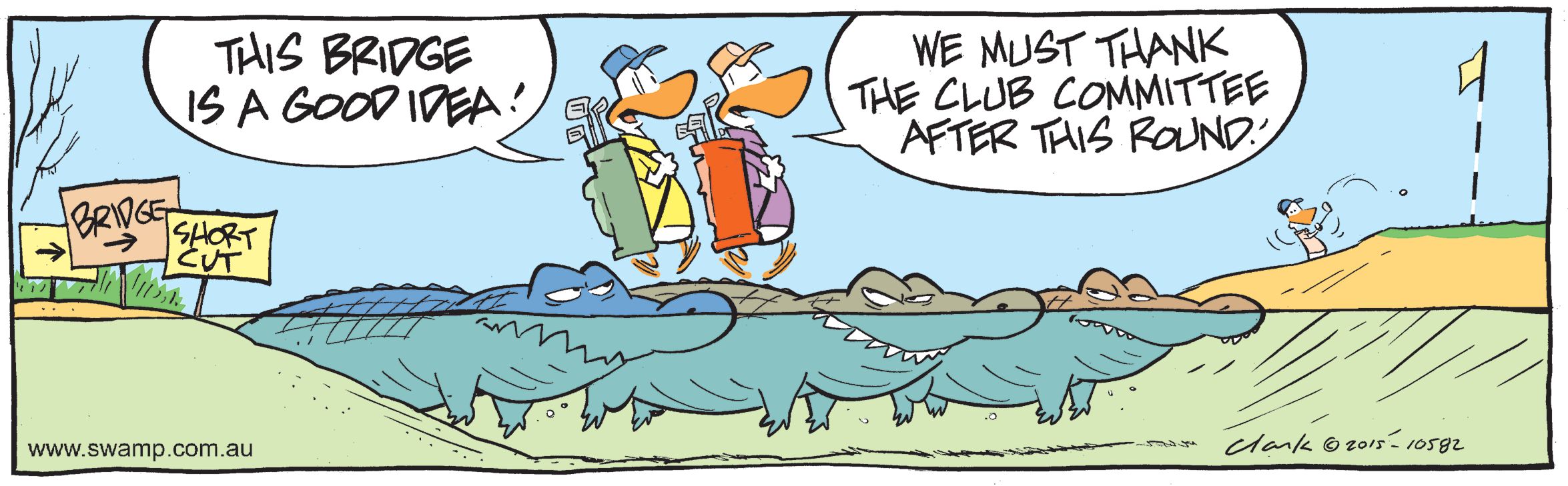 Rogue Crocs Golf Comic