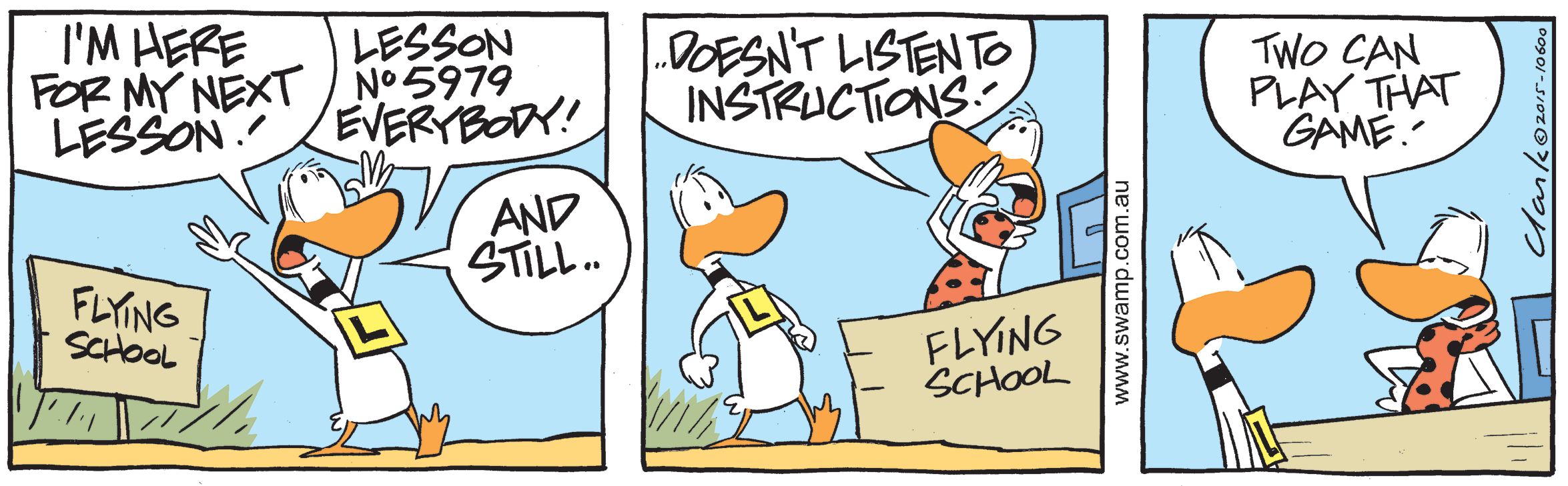 Ding Duck Lesson 5979 Comic