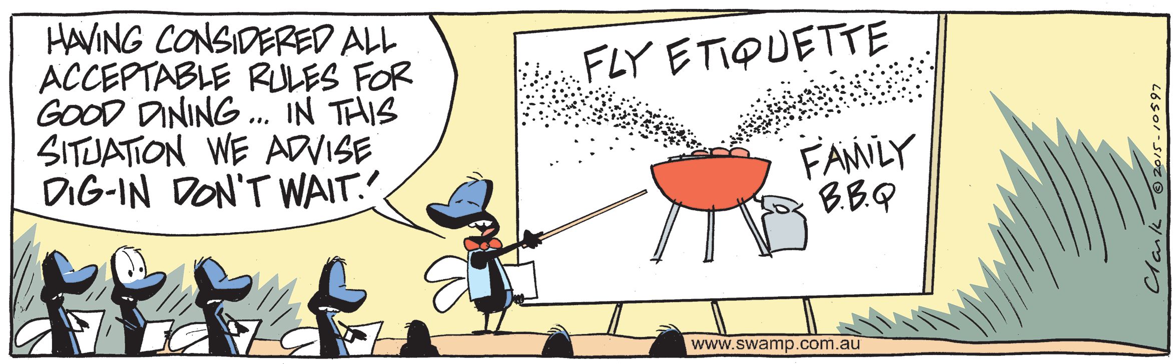 Fly Etiquette BBQ Comic