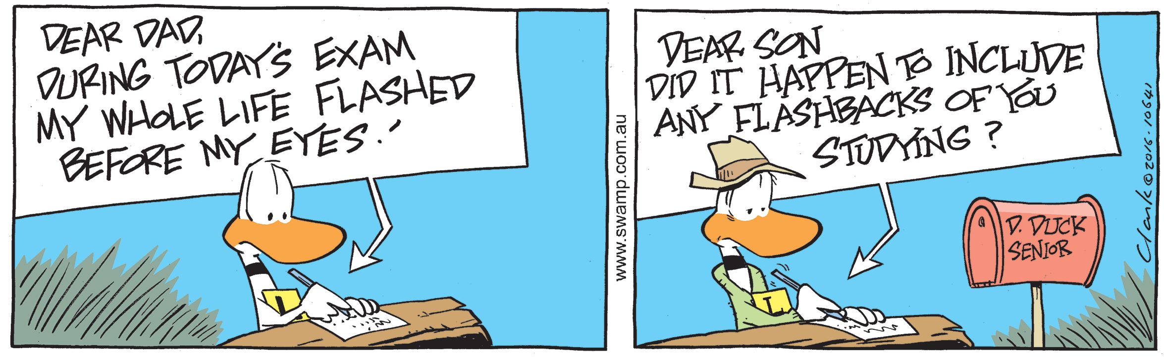 Ding Duck Letter Comic