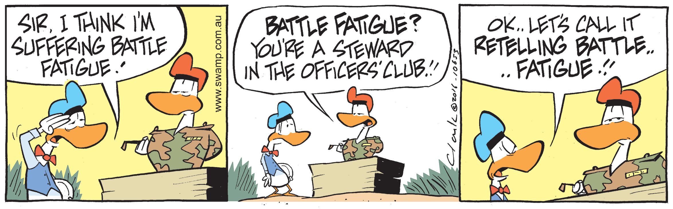 Army Sergeant Fatigue Comic
