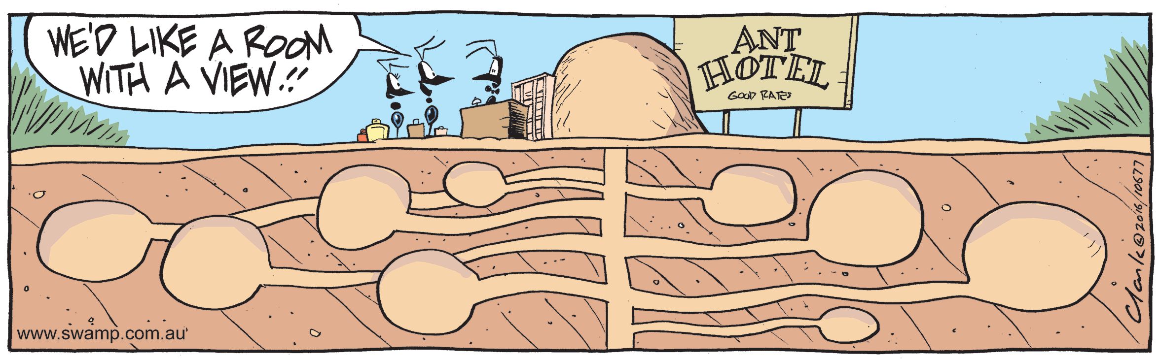 Ants Hotel with View Comic