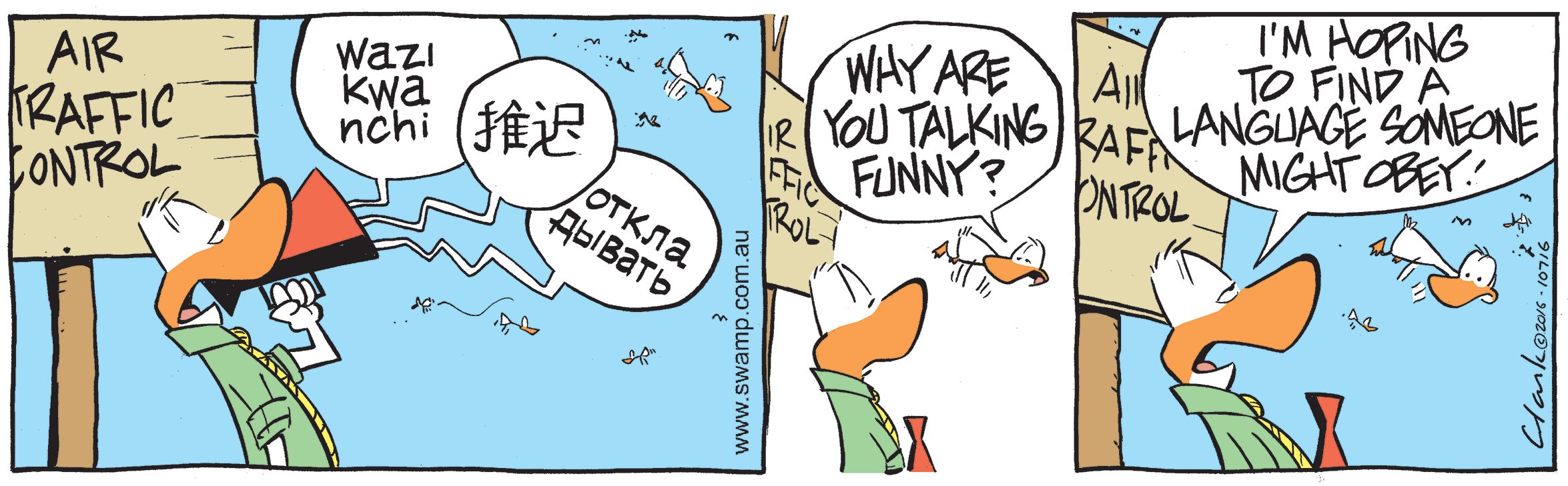 Air Traffic Control Language Comic