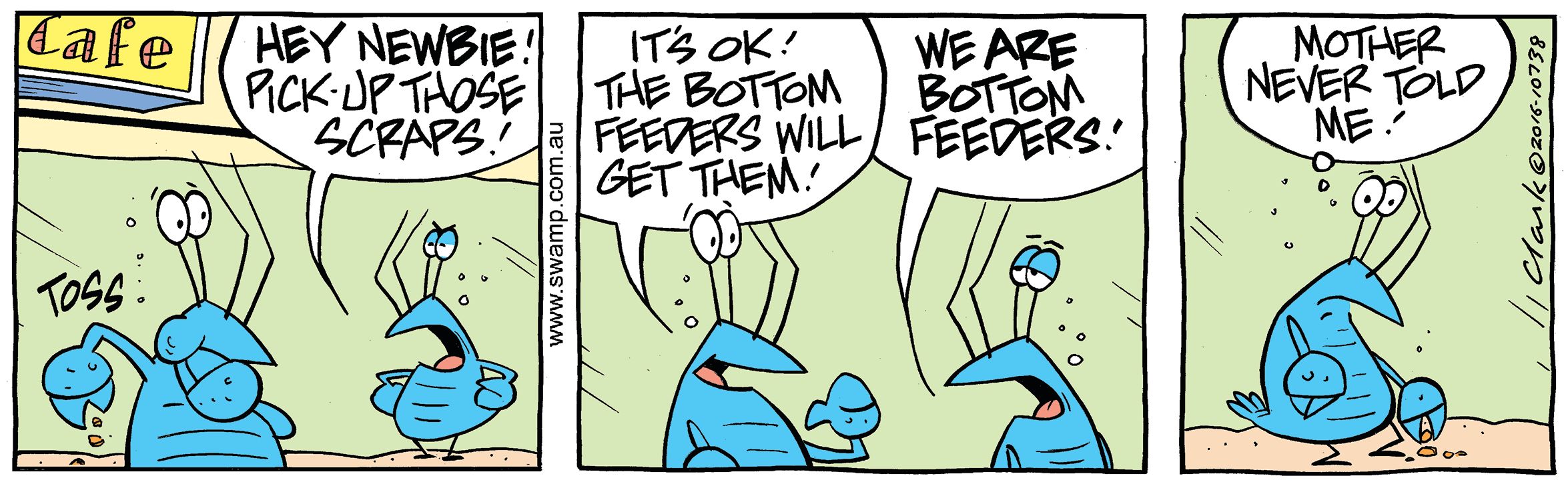 Bob Crayfish Bottom Feeder Comic