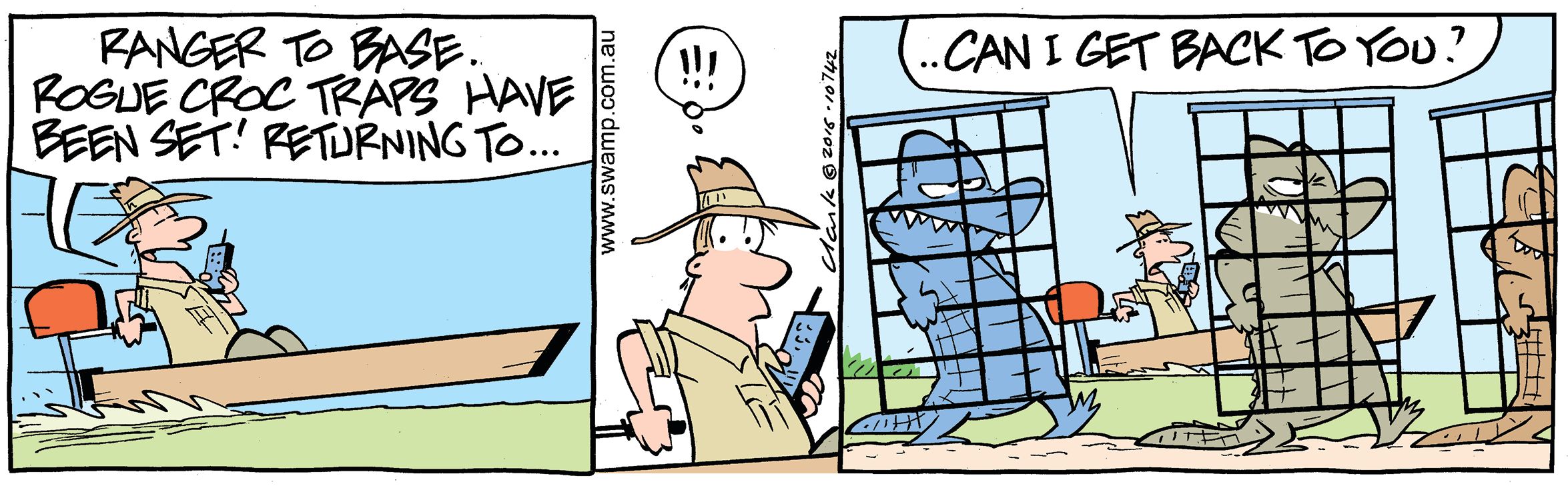 Ranger Sets Croc Traps Comic