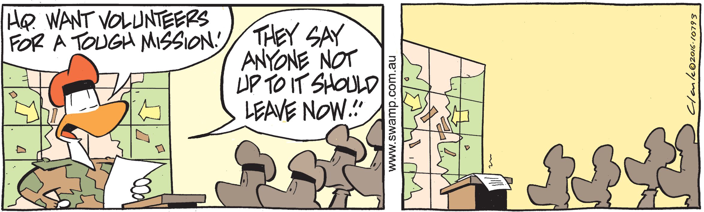 Army Sergeant Volunteers Comic