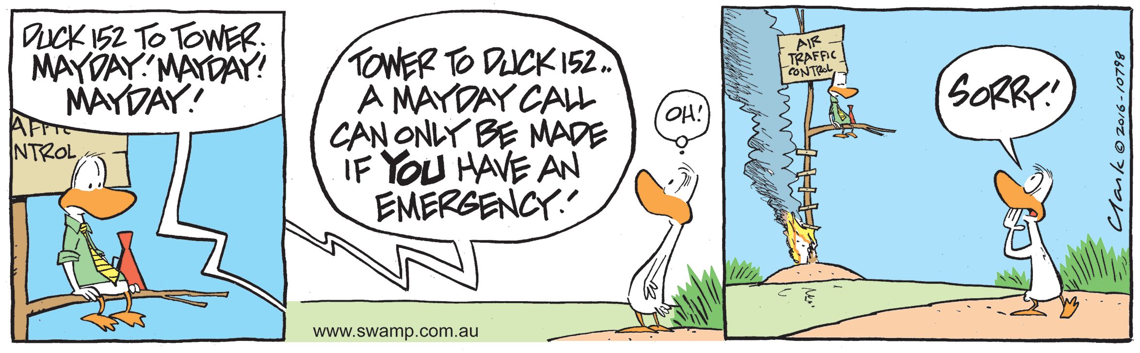 Air Traffic Control Emergency Comic