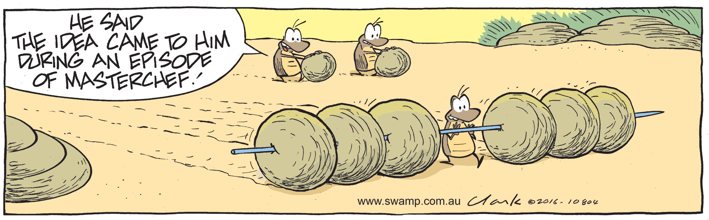 Dung Beetles Kebabs Comic