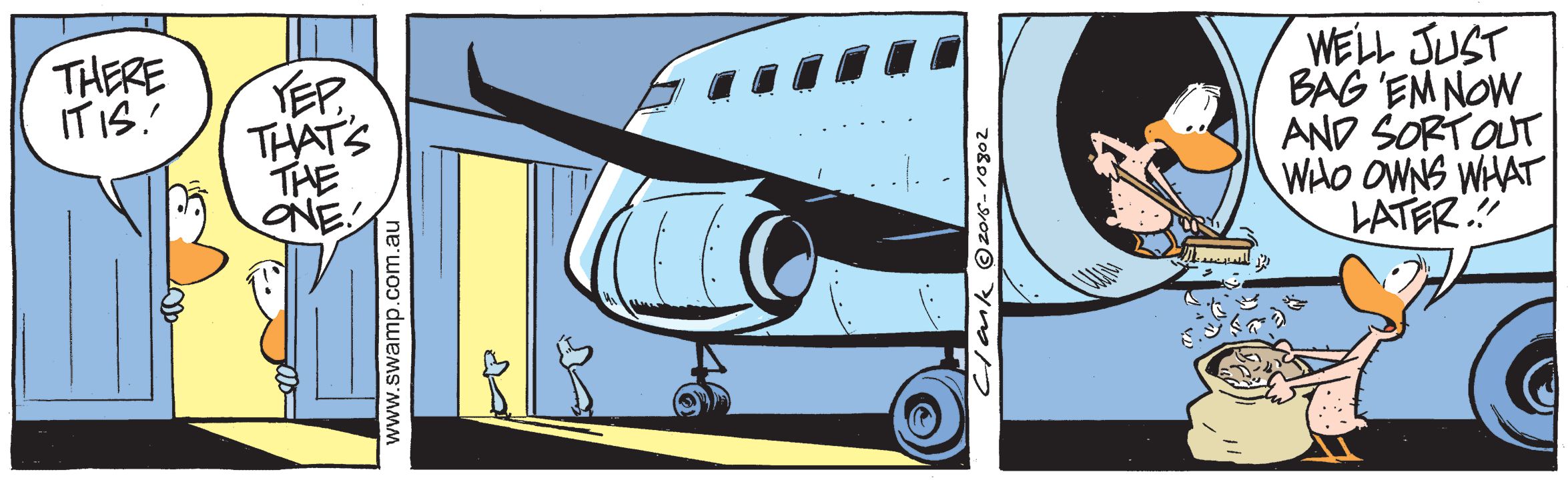 Bird Strike Feathers Comic