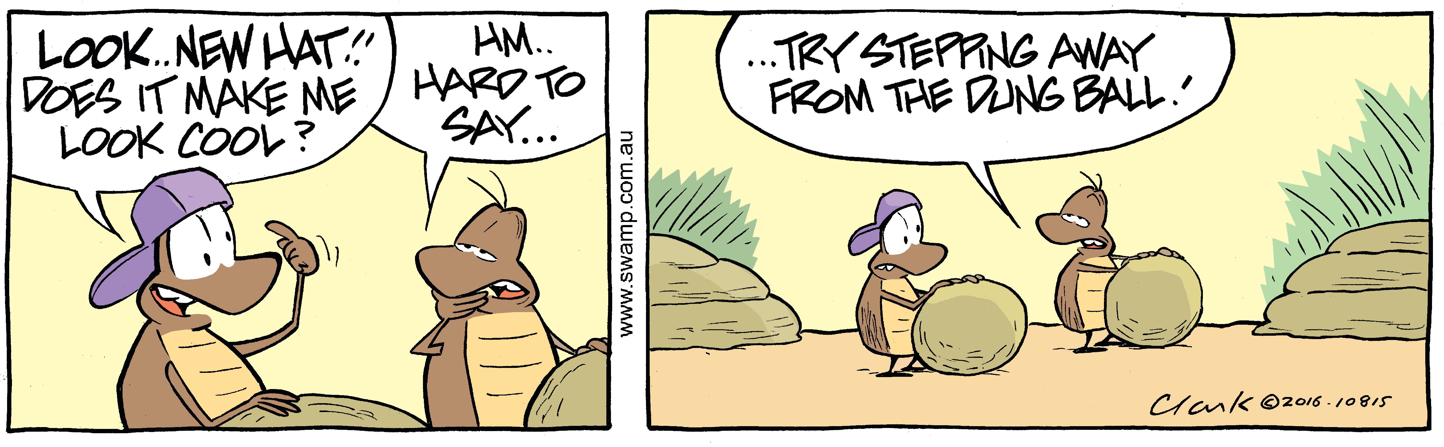 Dung Beetle Cap Comic