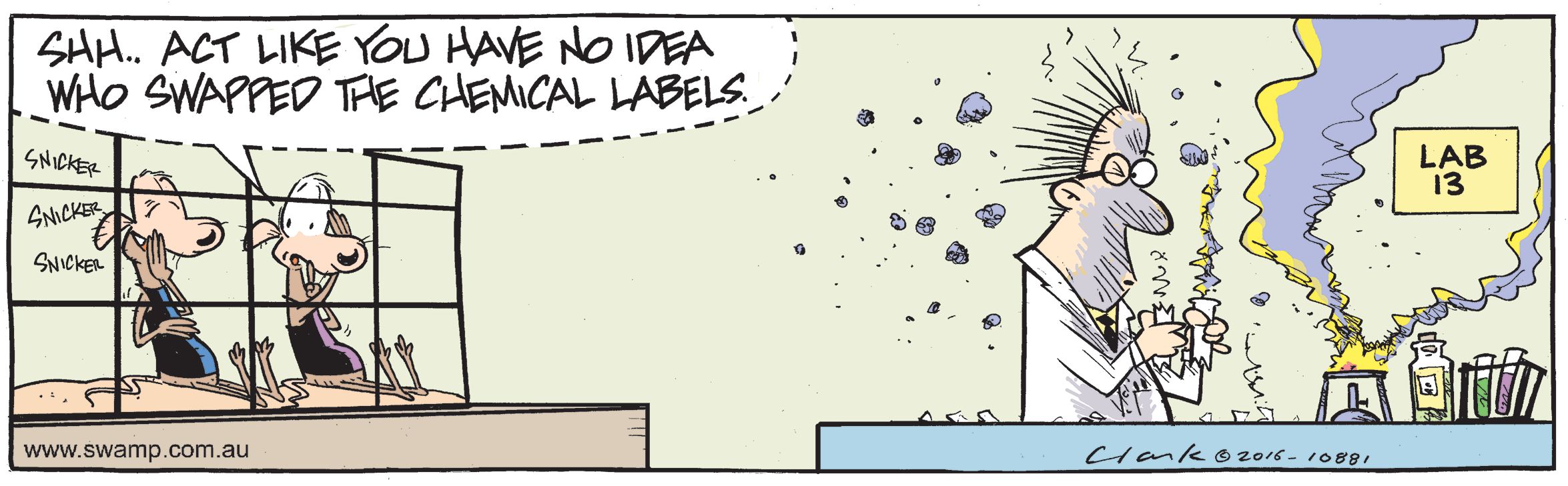 explosion in science lab