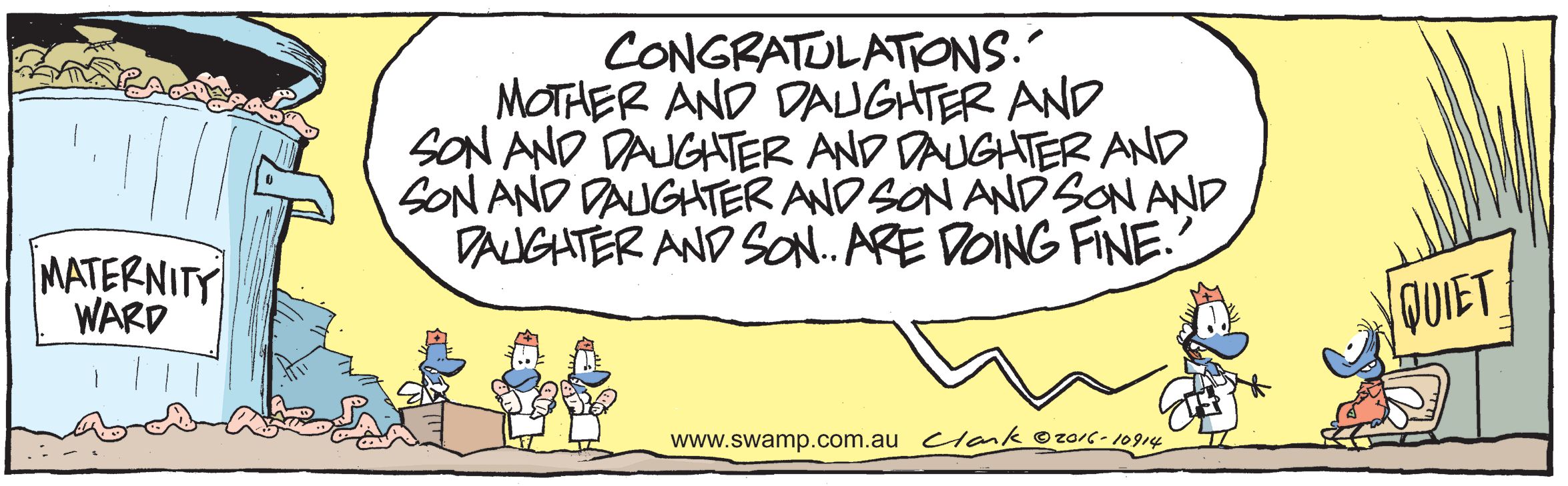 Flies Maternity Ward Comic