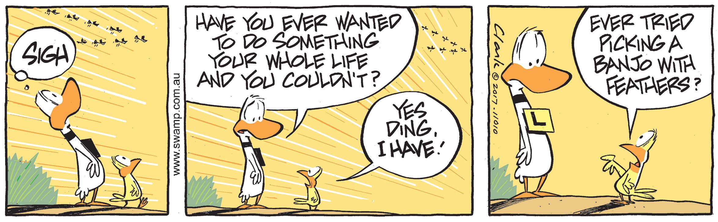 Ding Duck is Questioning