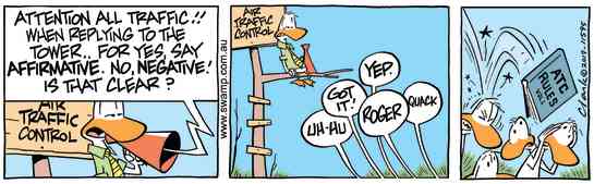 Swamp Cartoon - Air Traffic Control AffirmativeFebruary 27, 2019