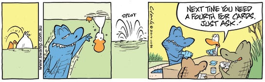 Swamp Cartoon - Rogue Crocs Cards ComicNovember 8, 2017