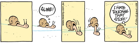 Swamp Cartoon - Swamp Snail Slime ComicMay 22, 2019