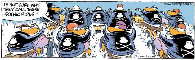 Swamp Cartoon of the Day - Wild Ducks Ride Comic