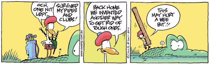 Swamp Cartoon of the Day - One Nit Left