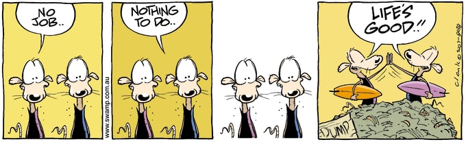 Swamp Cartoon of the Day - Reality Hits