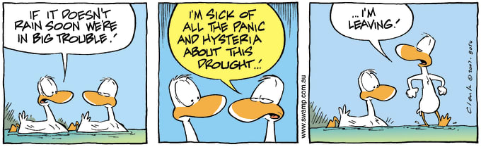 Swamp Cartoon of the Day - Over reaction