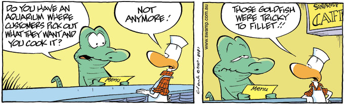Swamp Cartoon of the Day - Swamp Cafe Fillets