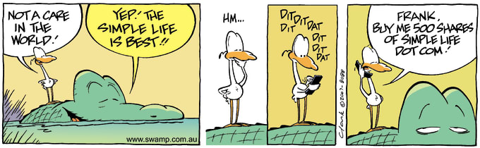 Swamp Cartoon of the Day - Care Free