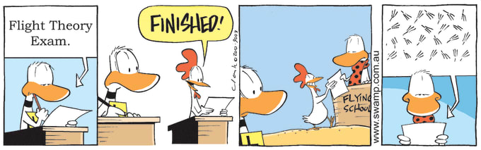 Swamp Cartoon of the Day - Chicken has it Nailed