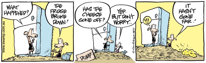 Swamp Cartoon of the Day - Fridge Broke Down