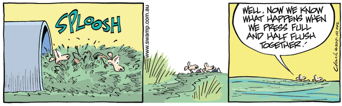 Swamp Cartoon of the Day - Full Flush Comic