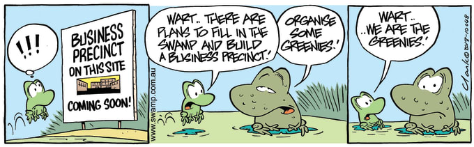 Swamp Cartoon of the Day - Business Precinct