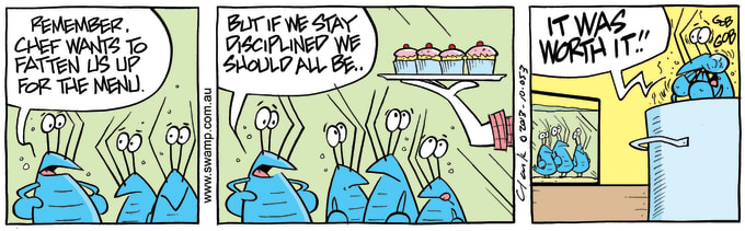 Swamp Cartoon of the Day - Cupcakes Comic