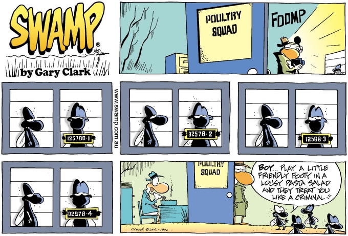 Swamp Cartoon of the Day - Line Up