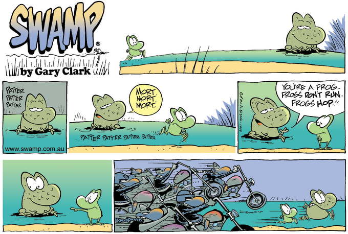 Swamp Cartoon of the Day - Don’t Run