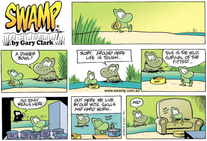 Swamp Cartoon of the Day - Life is Tough